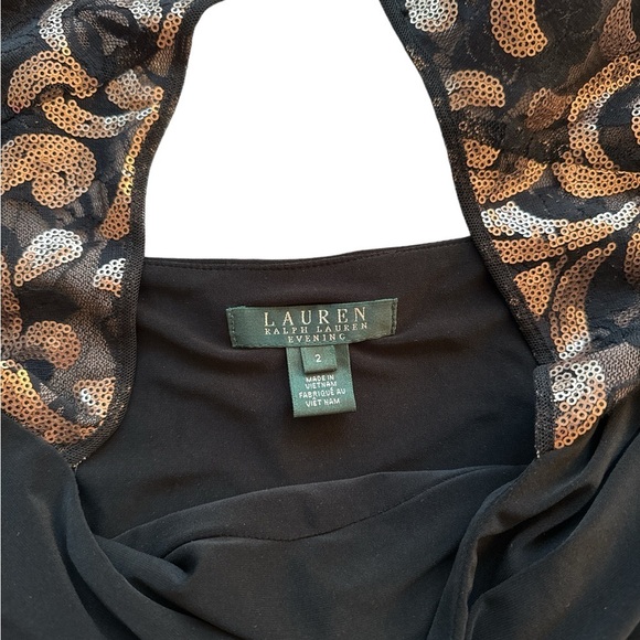 Lauren Ralph Lauren Black Evening Gown Size 2 - Picture 14 of 16